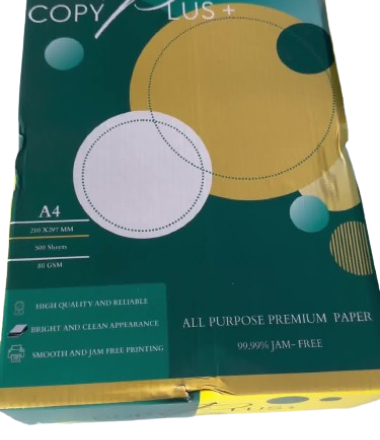 Copy Plus+ All Purpose Premium Paper A4 one box of 5 Reams