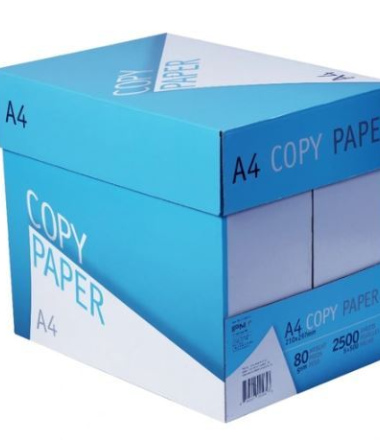 Copy paper Blue, Size A4, GSM 80, one box of 5 Reams 